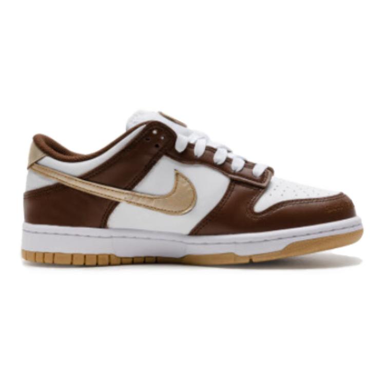 Nike Кроссовки детские Dunk Low GS Cacao Wow Metallic Gold Brown White HM3725-171