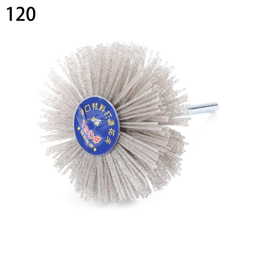 Woodwork Polishing Drill Deburring Grinder Nylon Wheel Brush Abrasive Wire Grinding Flower Head