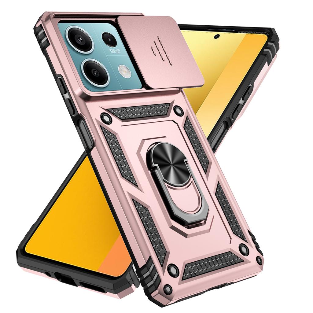 Чехол для Xiaomi Redmi Note 13 5G Чехол-броня для Xiaomi Redmi Note 13 5G Ударопрочный Жесткий ПК Силиконовый Защита камеры Ползунок Чехол для телефона
