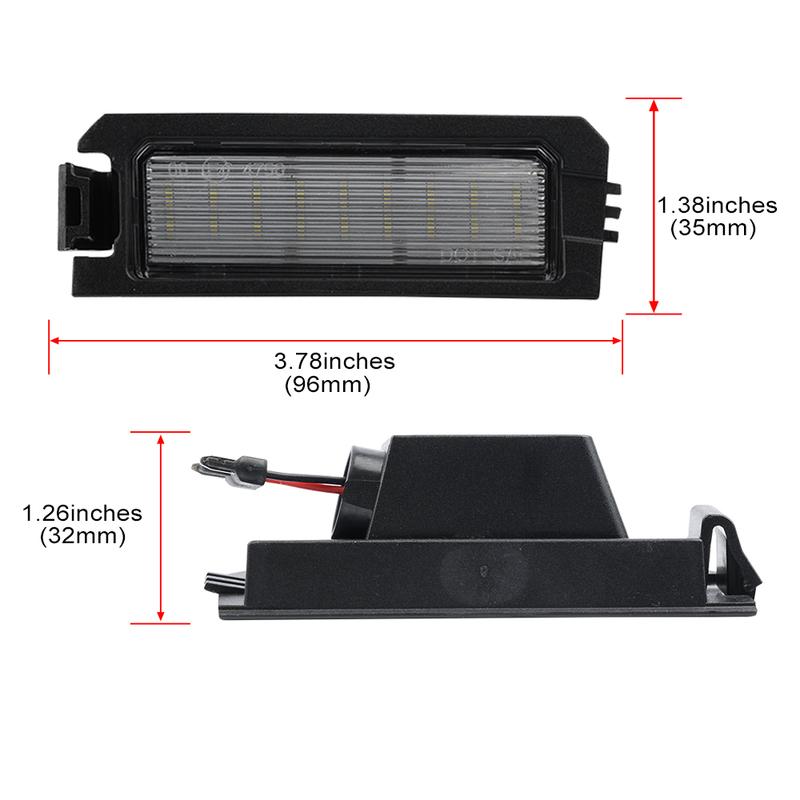 2x Error Free Led License Plate Lights For Hyunda Elantra GT 2017- I30 PD PDE Fastback PD Sonata 2018- Velostar -