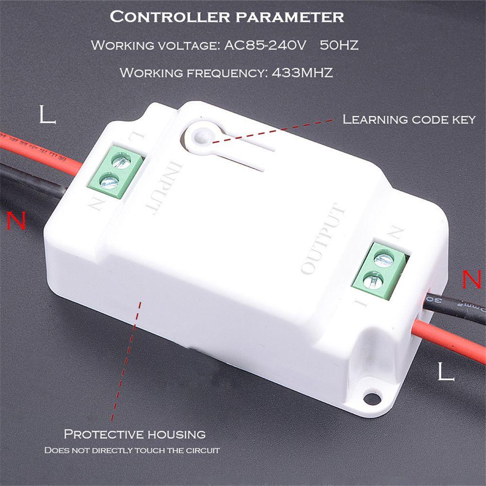 86mm Led 2 Way Push Button Switch Rocker Switch Remote Transmitter Remote Control Switch