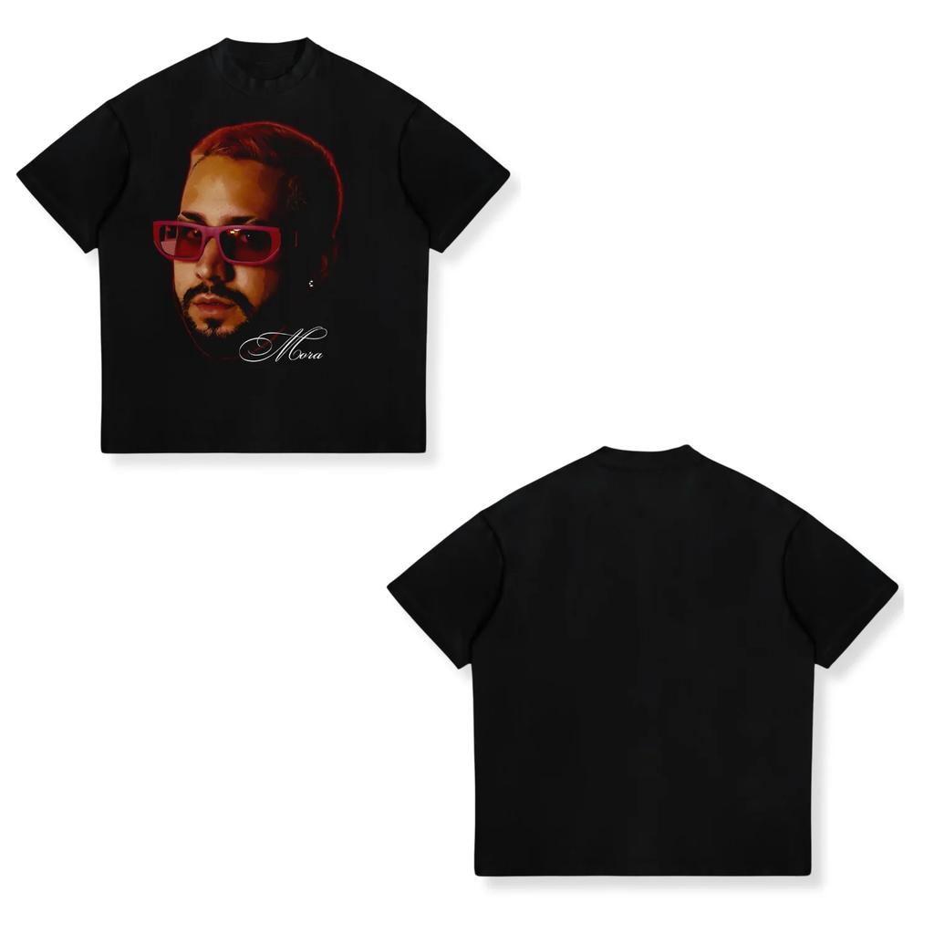 Rapper MORA Album Tour 2025 Merch Tee Shirt Unisexs Women Harajuku Fashion Vintage Tshirt Summer Casual Cotton Oversized T Shirts