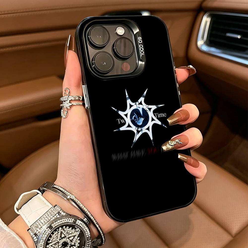 Horror Game T-TwoTime F-Forsaken For iPhone 17 16 15 14 13 12 11 Pro Max XS 17 Air Silicone Colored Silver Bumper Cover