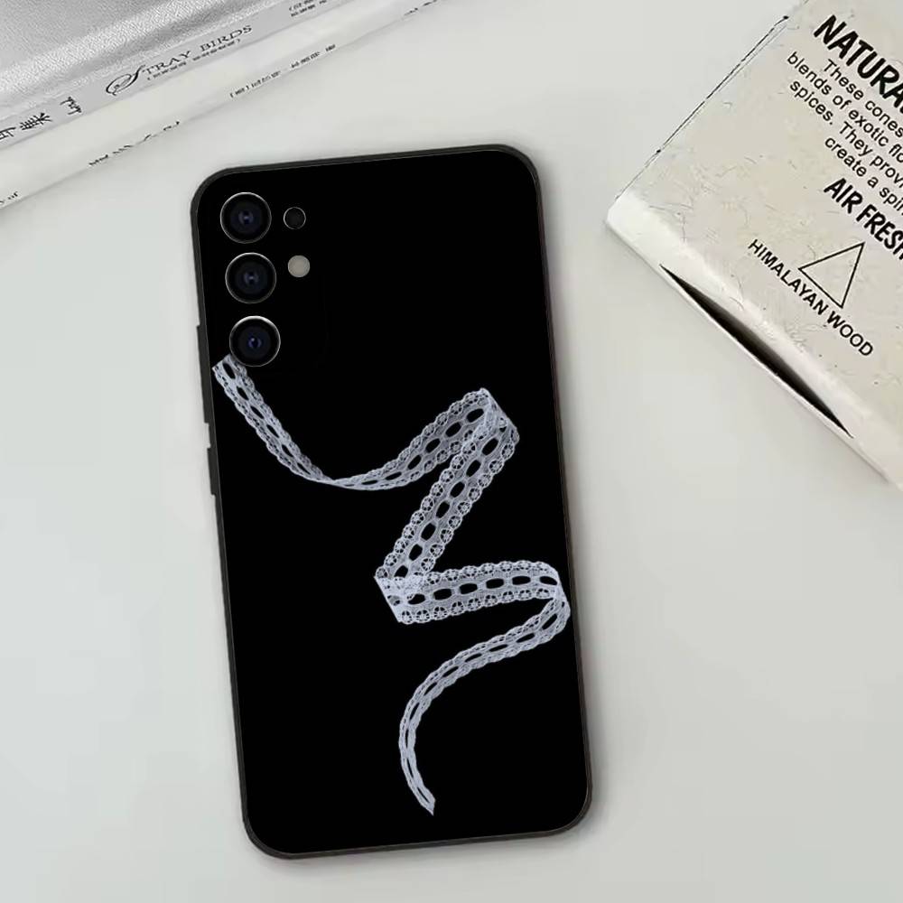 Кружевной чехол для телефона Samsung S25, S24, S21, S22, S23, S30, Ultra, S20, Plus, Fe, Lite, Note, 10, Черный чехол