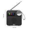 Bluetooth-совместимое Интернет-радио FM-радио Перезаряжаемое цифровое радио с цветным дисплеем 1,47 дюйма Внешняя антенна Портативное FM-радио