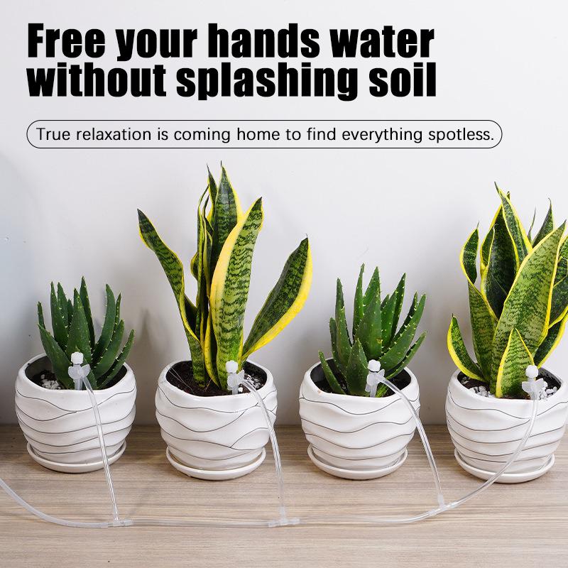 2-20M Garden Drip Irrigation Kit  Adjustable Valve Drip Watering Device 4/7mm Hose  Potted Plant Micro Dripper Greenhouse