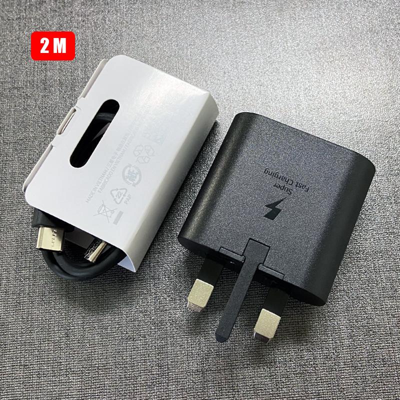 Для Samsung 25 Вт супер быстрое зарядное устройство Usb Type C Cargador для Galaxy S23 S20 S21 S22 S23 S24 Plus A54 A34 адаптер для Z Flip 5 3 раза 5 3 4