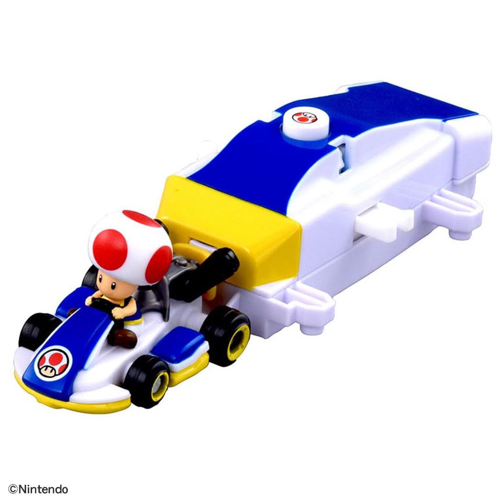 Takara Tomy Tomica Drift Tomica Mario Kart Drift Starter Set Toad Standard Kart Mini Car Toy Ages & 3+