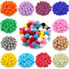 Soft 18/25mm Jewelry Accessories Kids Toy Multicolor Sewing Craft Fluffy Ball Plush Ball DIY Handmade Material Clothing Decoration Pompom  Accessories