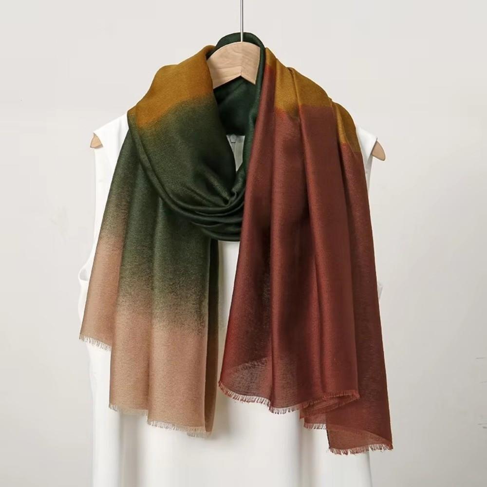 Tie-dyed Headscarf Wraps Cotton Long Shawls Simple Headband Scarves Femme Musulman