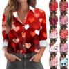 Women's Shirt Blouse Print Button Long Sleeve Casual Basic Shirt Collar Regular Top