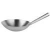 Stainless Steel Wok Pan Non Stick Frying Pans for Gas Stove Electric Induction Heavy Duty Chinese Wok Pan 30cm