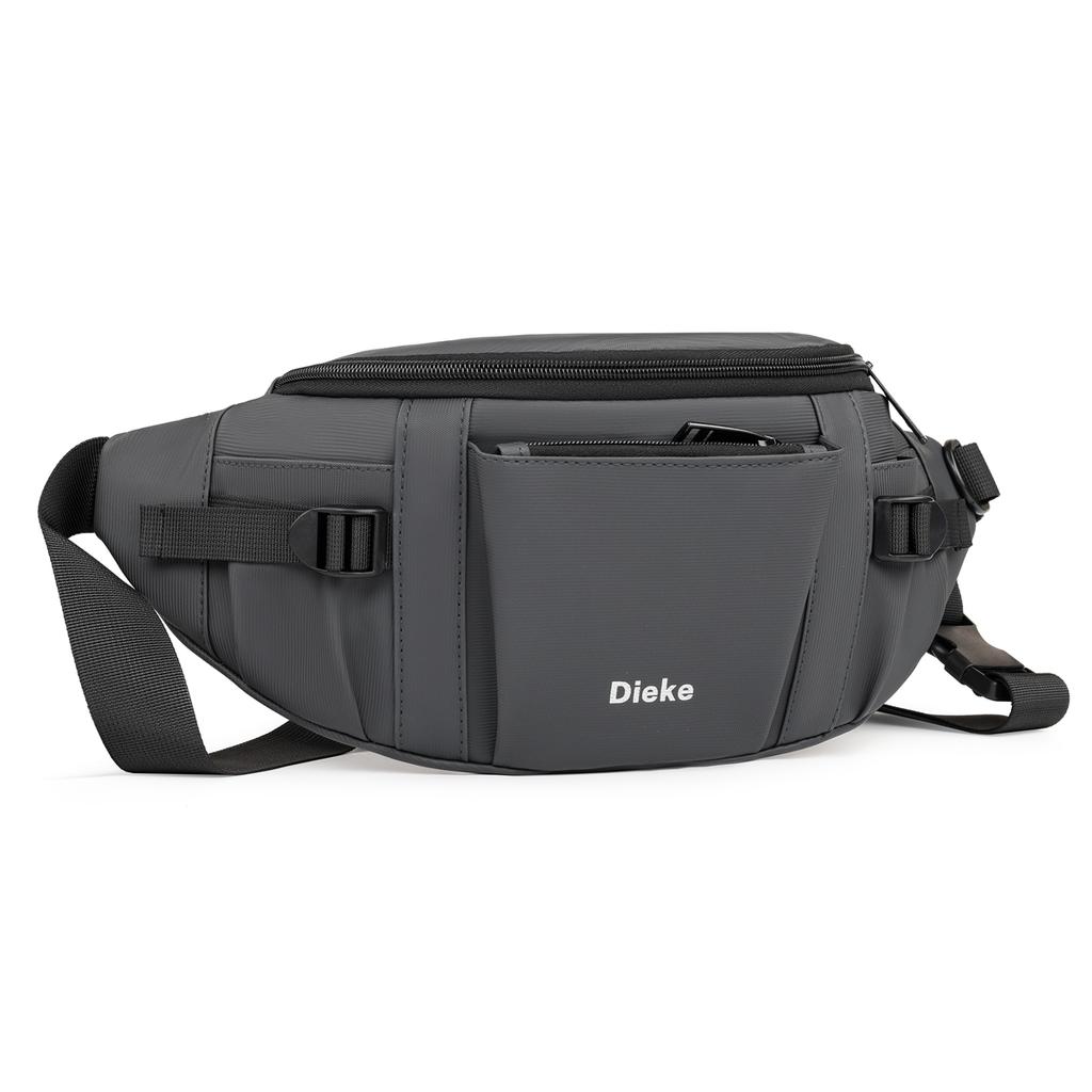 Мужская поясная сумка большой вместимости многослойная спортивная нагрудная сумка уличная водоотталкивающая сумка через плечо