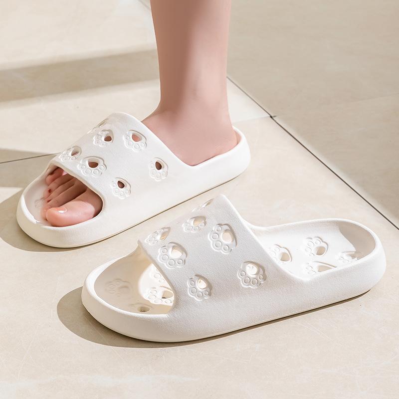 Bathroom Slippers Women's Summer Home Couple Indoor Household Water Leakage Non-slip Bath Quick-drying Cool Slippers Men