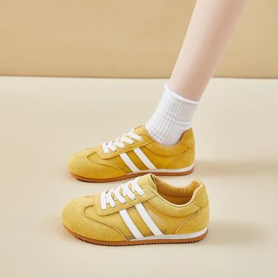 Женская обувь Красные немецкие тренировочные туфли Женские 2025 новая летняя легкая спортивная обувь Тонкая сетчатая дышащая повседневная обувь Обувь Форреста Гампа