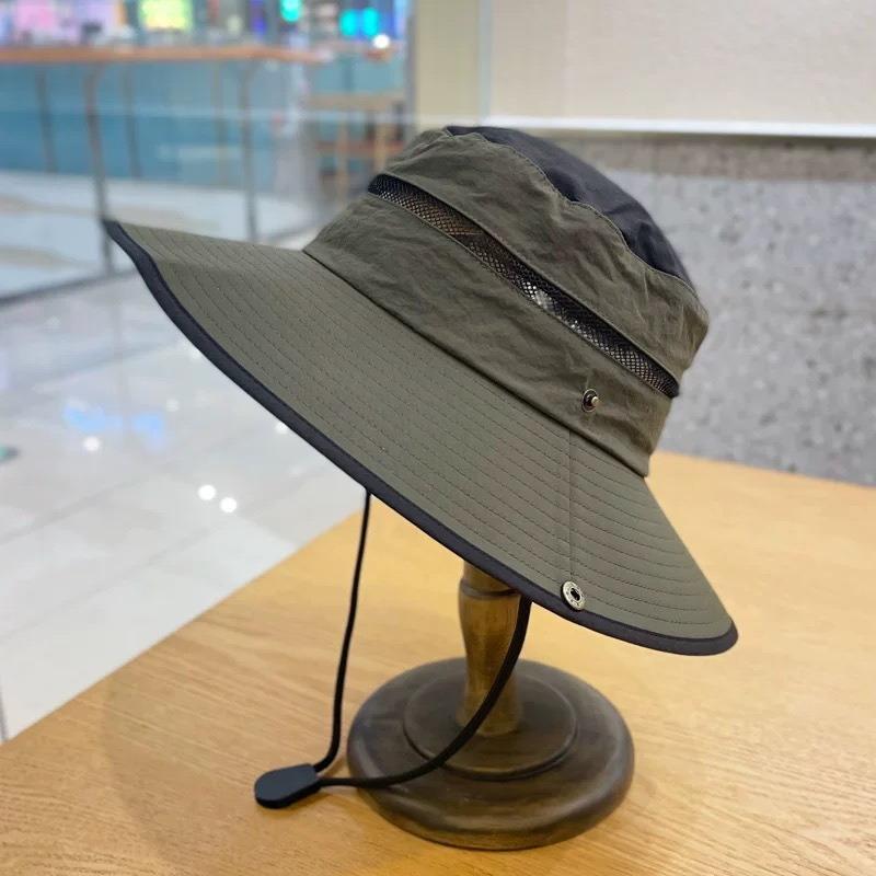Fisherman'S Hat Fashionable And Versatile Sunscreen Mountaineering Hat Adjustable Breathable Waterproof Outdoor Camping Hat