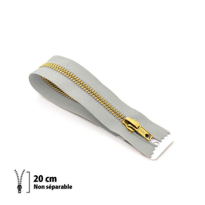 Fermeture éclair Z14 - laiton Non séparable 6mm - 20 cm - 7114432020
