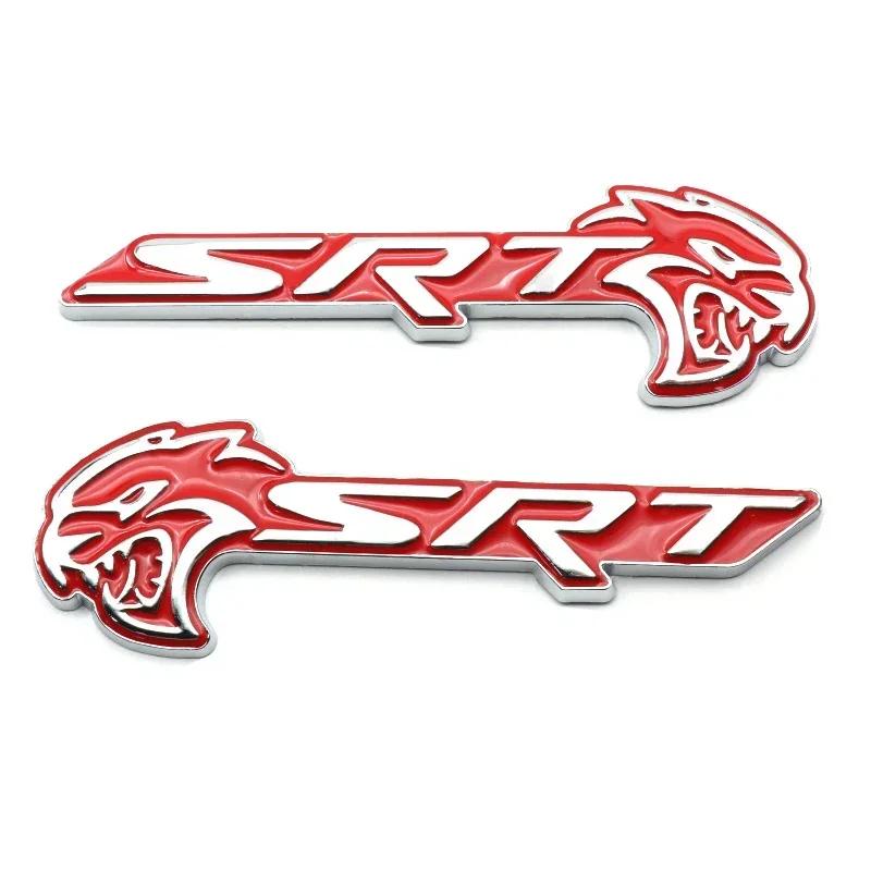 2pcs Metal Car Body Trunk Emblem Sticker for Dodge SRT Charger Challenger Caliber Nitro RAM Journey Auto Exterior Decoration ZZ9