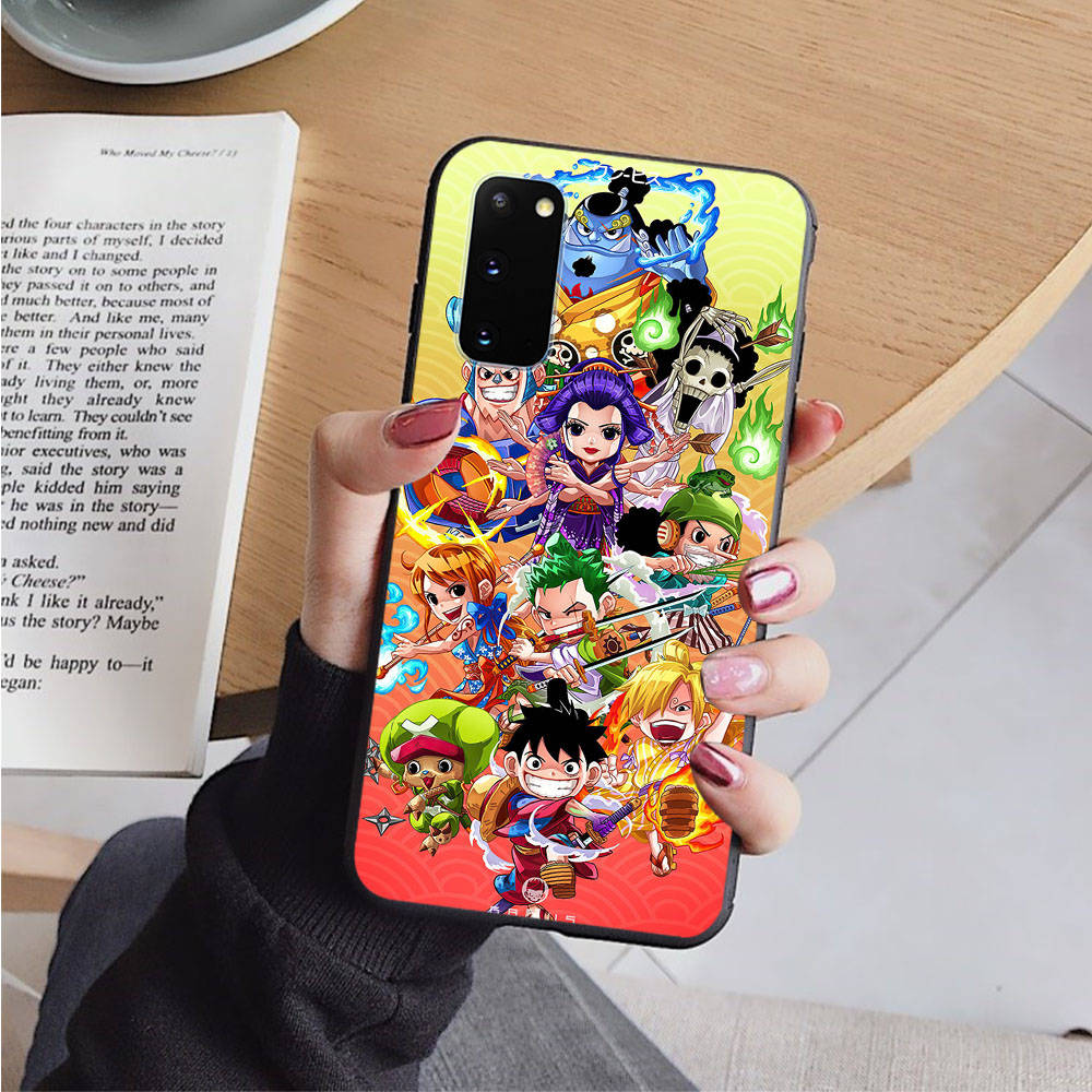 Чехол AD55 One Piece Member Black для iPhone 16 15 Plus 14 13 12 11 Pro 8 7 6S SE 5S X XR XS Max Realme C30 C33 C31 9I Huawei Y8P Y9 Sofe Cover