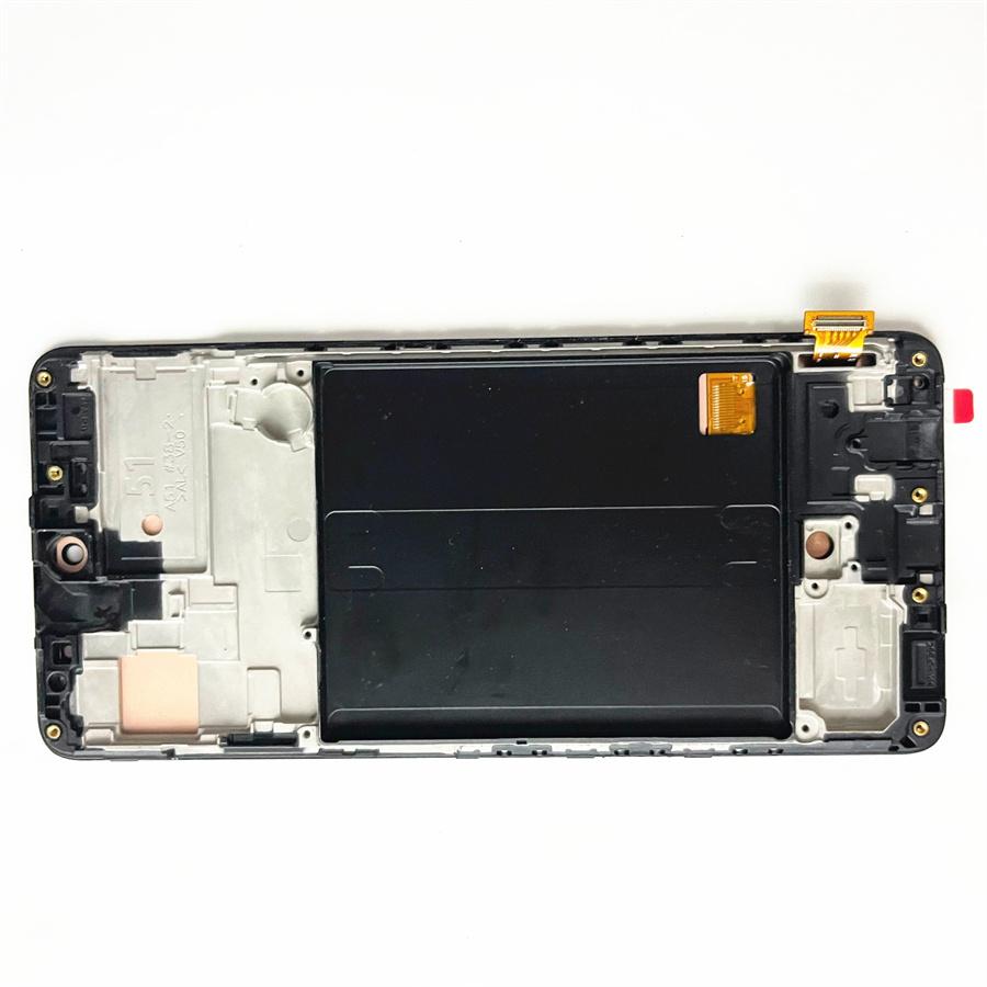 ЖК-дисплей с сенсорным экраном и дигитайзером с рамкой для Samsung Galaxy A51 A515