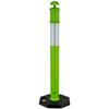VEVOR 3 Pack Traffic Delineator Posts, 1140 mm Traffic Safety Cones with Weighted Base and Reflective Strips