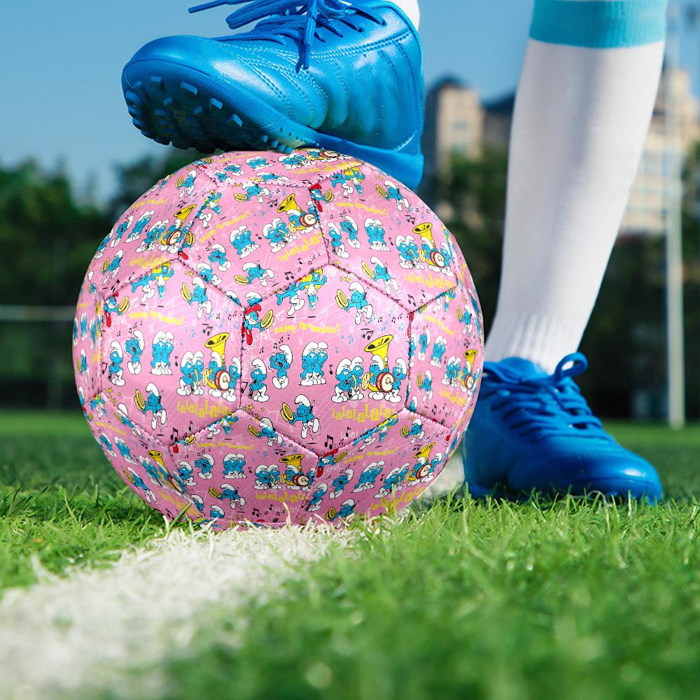 The Smurfs Theme Size 5 Soccer Ball, Suitable for Both Indoor and Outdoor Matches, a Gift Suitable for Everyone.