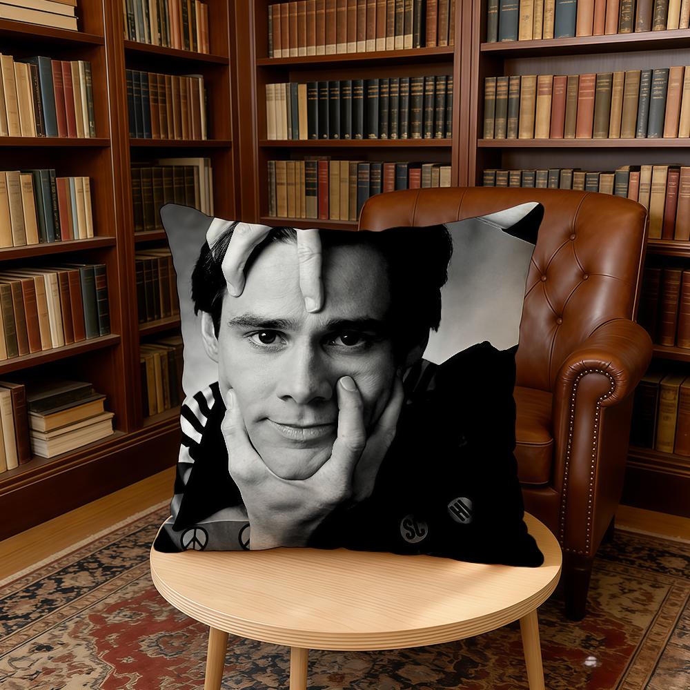Actor JJim Carrey cushion cover Home Office Birthday Anniversary Gifts Soft Skin Friendly Cushion Cover