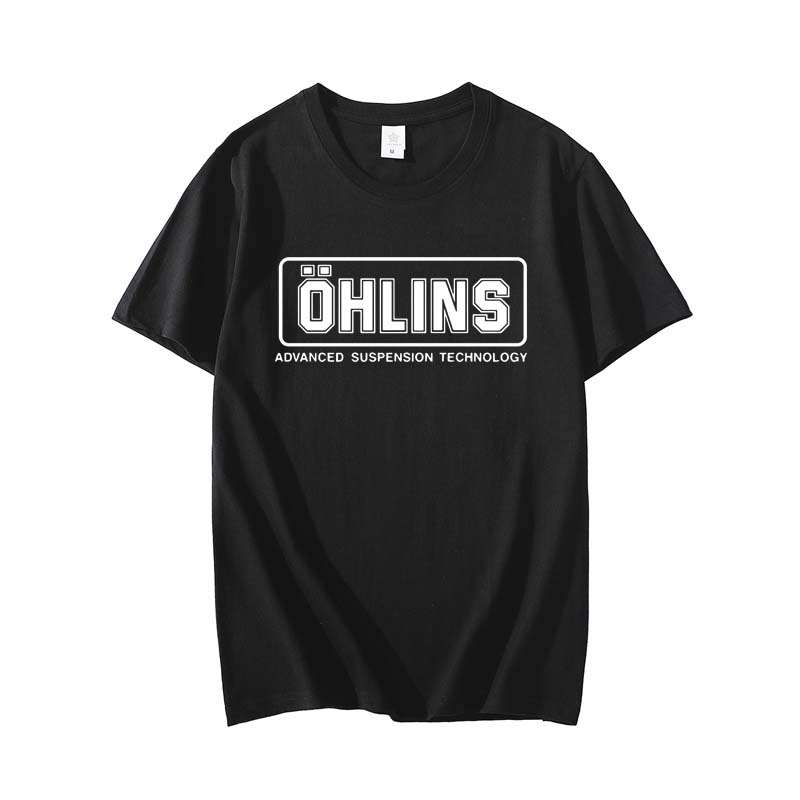 Женская мода хлопковая футболка с принтом OHLINS летняя одежда повседневная модная мужская женская футболка с круглым вырезом и короткими рукавами Harajuku