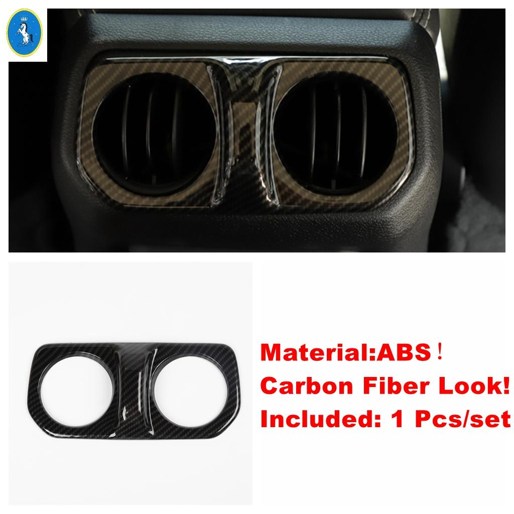 ABS Car Armrest Box Rear Air Condition AC Vent Outlet Cover Trim For Jeep Wrangler JL 4 Door 2018   Interior Accessories