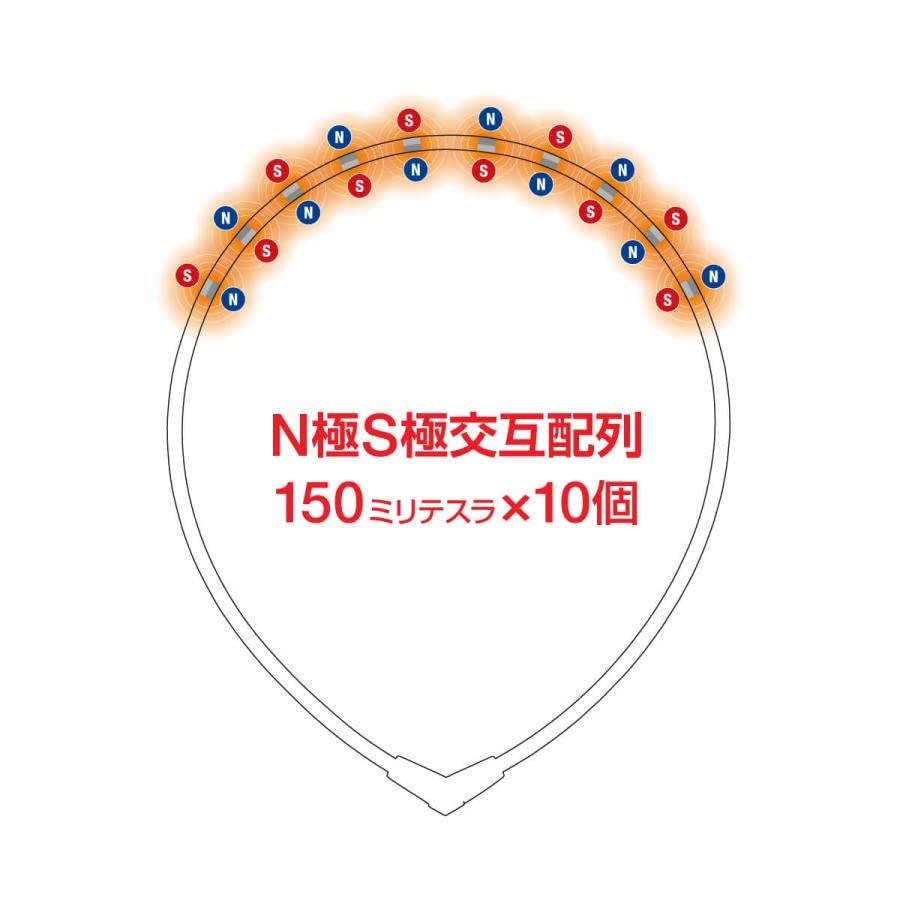 Официальное лимитированное магнитное ожерелье Colantotte, ALT, Черный x Металлический серый, Размер M, Мужское, Женское, Популярное, Спорт