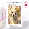 Beautiful Poodle Pattern  3pcs 100% Round Full Drill 5D DIY Diamond Painting Embroidery Cross Stitch Rhinestone Décor