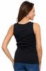 Women's Cotton Tank-Top T-shirt with Straps Classic MORAJ M black