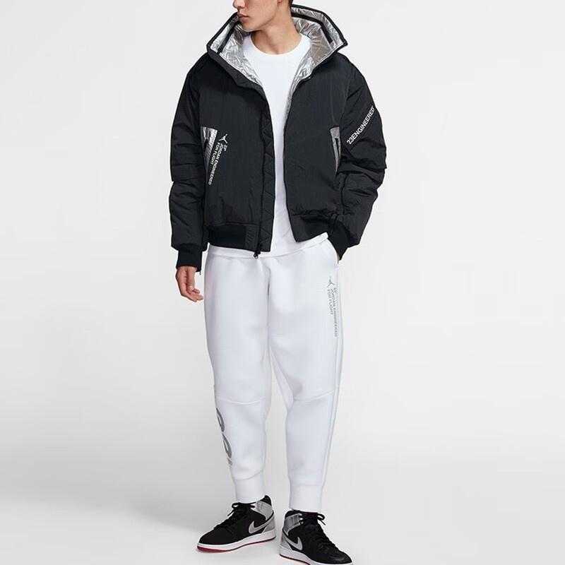 Air Jordan 23 Engineered MA-1 protection against cold Stay Warm Loose Down Jacket Black Men's CQ2465-010