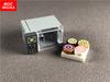 Набор MOC Кирпичи DIY Микроволновая печь Еда Печенье Суши Пончик Сахар Образовательные конструкторы игрушки для детей Рождественские подарки