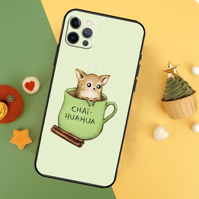 Чехол для телефона с цветочным рисунком и мордочкой чихуахуа для iPhone 17 17Air 16 15 14 13 11 12 Pro Max 12 13 Mini 16E Ударопрочный чехол