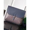 Houndstooth Crossbody Messenger Bag - Unisex in Gray, Black, Navy Blue