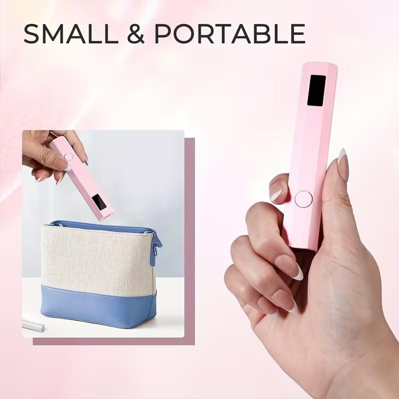 Мини-лампа для сушки ногтей, ручная, с USB-зарядкой, ЖК-дисплеем, для домашнего использования, лампа для быстрой сушки лака для ногтей