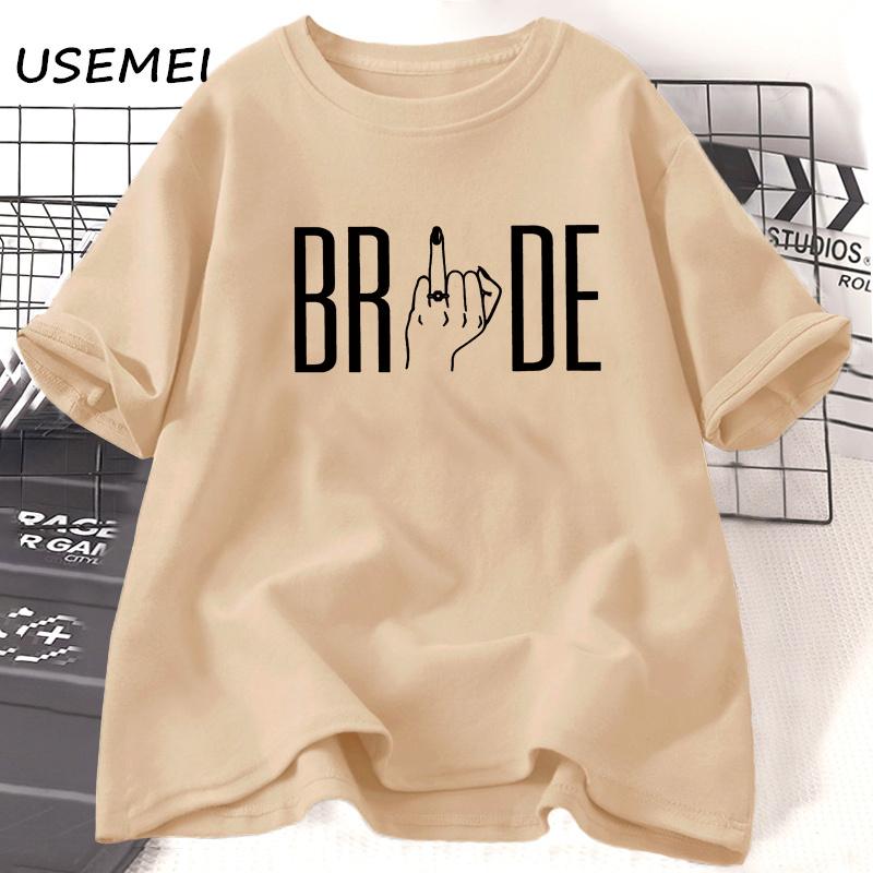 Bride Ring Finger T Shirt Women Female Wedding Finger TShirt Bachelorette Party Tshirt EngageUnisext Bride To Be Hen Party Clothes