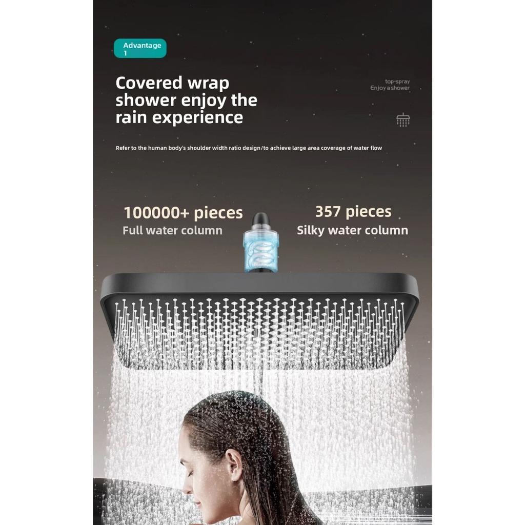 13 Inch Large Water Output Top Spray Flower Shower ,Shower  Flower Drying Showerhead Hotel