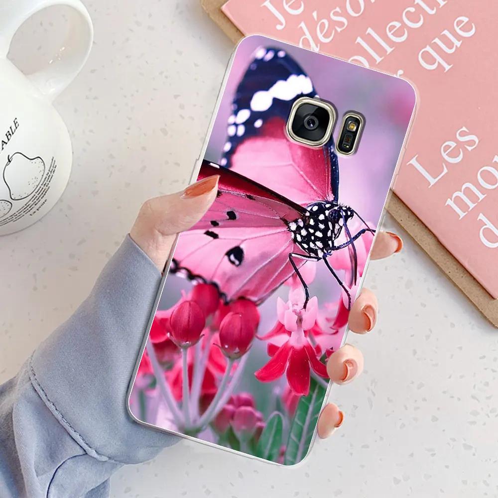 For Samsung Galaxy S7 Edge Case Galaxy S7 Shockproof Back Phone Cases For Samsung Galaxy s7 S 7 Edge Cute Silicone Clear Bumper