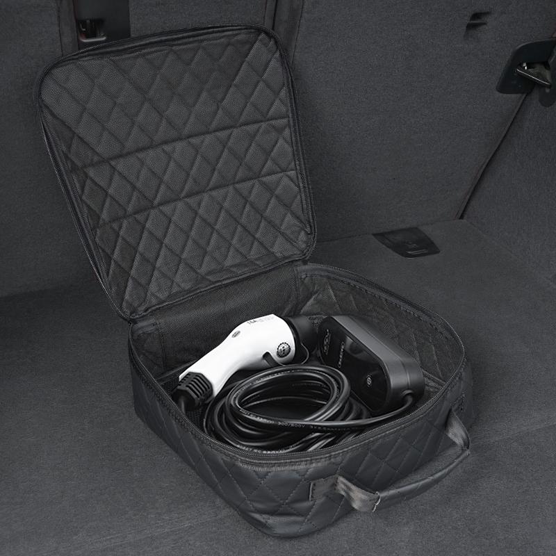 Car Interior Storage Box Charging Gun Leather Bag Accessories For Lexus LS LC RZ IS350 ES300 GS350 CT200h GX460 LX570 RX500hTQ9