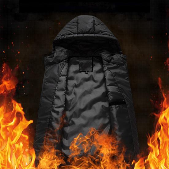 Мужской зимний жилет с подкладкой, однотонный утепленный теплый жилет без рукавов с капюшоном, повседневный ветрозащитный зимний жилет больших размеров для свиданий