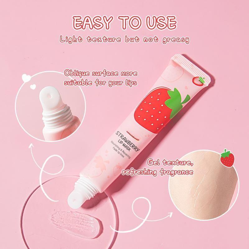 Увлажняющий бальзам для губ Sweet Strawberry Lip предотвращает сухость и растрескивание, делая губы нежными и эластичными.