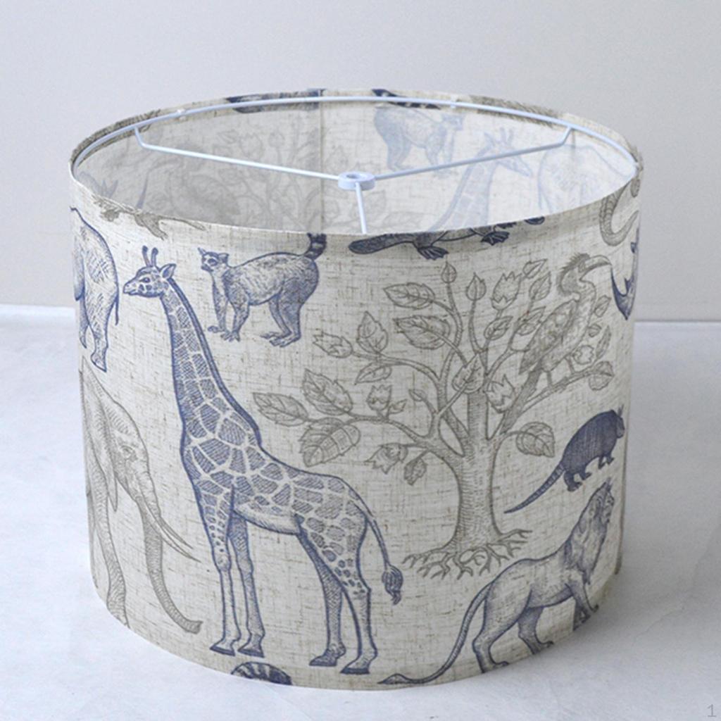 Drum Lampshade Bulb Guard Ceiling Light Shade Boho Cover for Living Room Farmhouse