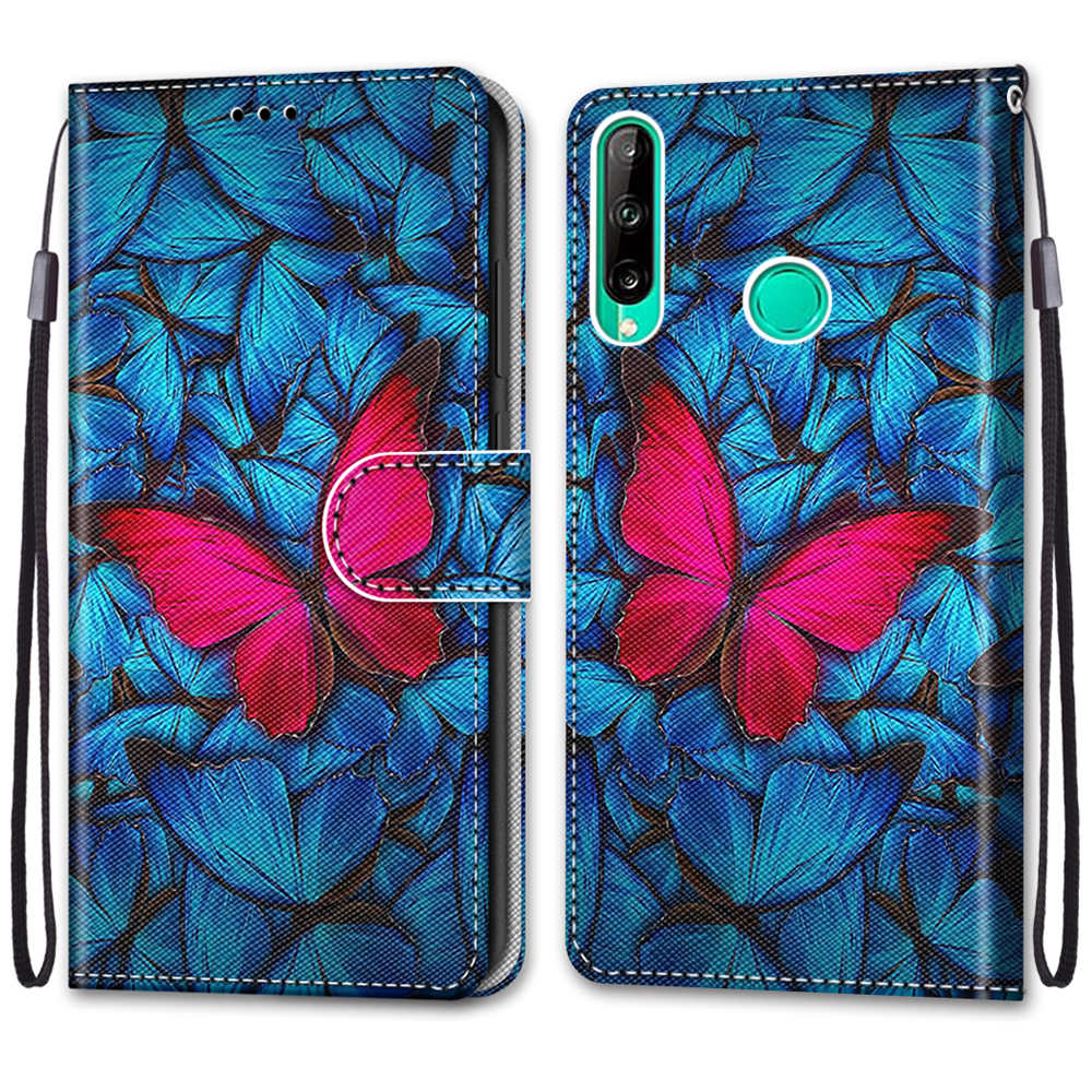 Роскошный окрашенный кожаный чехол-кошелек в стиле книги, защитный чехол для Huawei Y5 Y6 Y7 Y9 P30 P40 P20Lite/Mate 20 Lite/P Smart Z/Nova 6SE