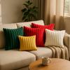 2 шт. Наволочка из искусственного кроличьего меха, плюшевая наволочка, мягкая пушистая полосатая наволочка, роскошный домашний декор для дивана
