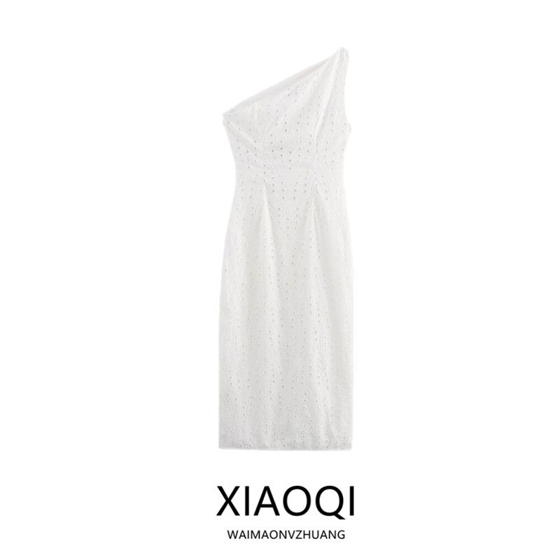 Fashion Style 2024 Autumn New Women's Clothing Stylish Embroider Pure Cotton Comfortable Mid-Length Dress 4877012