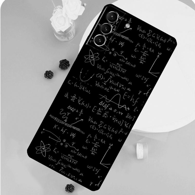 Чехол с формулами по физике, науке, математике для Samsung Galaxy S23 FE S20 S21 S22 Ultra S8 S9 S10 Plus Note 10 20 Ultra Мягкий чехол