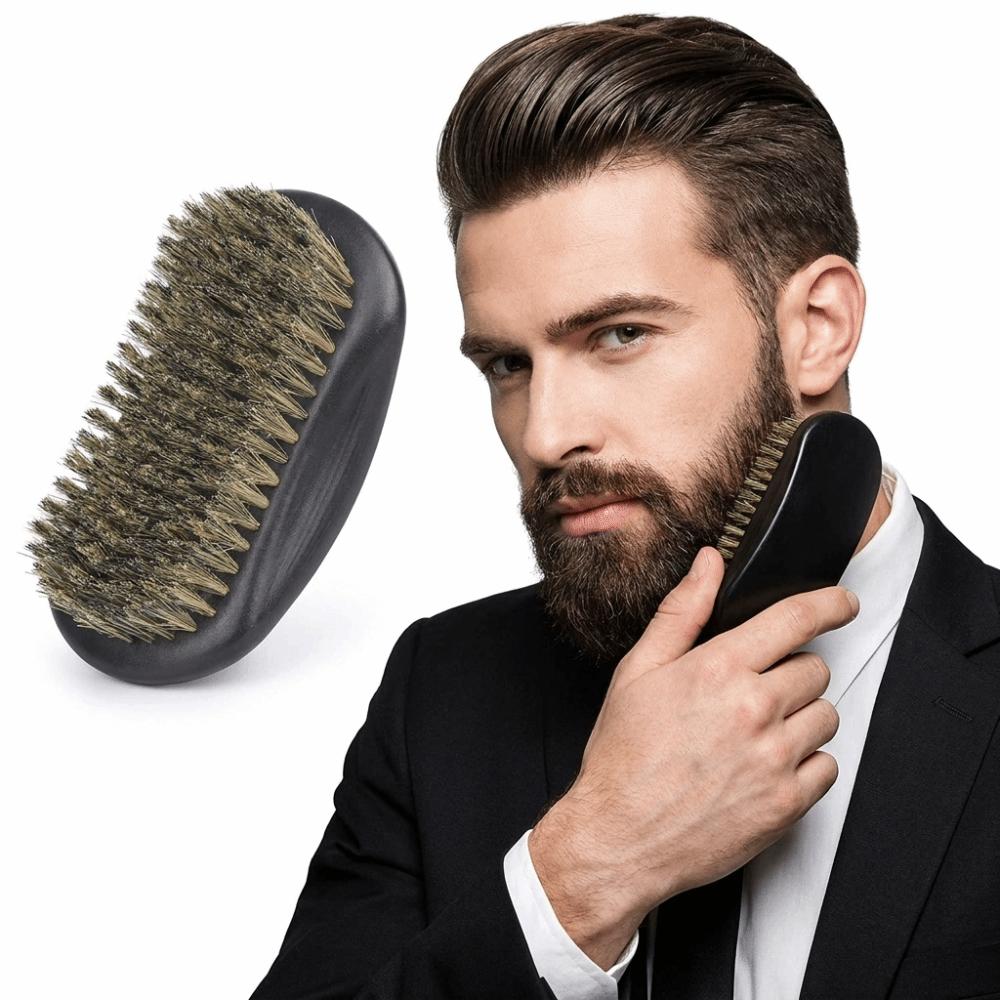 Dense Bristles Boar Bristle Brush Soft Bristles Hair Styling Brush Hairbrush Beard Cleaning