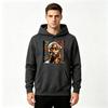 Men's Printed Pullover Hoodie, Hip Hop Rapper Portrait Graphic Casual Long Sleeve Sweatshirt for Daily Wear